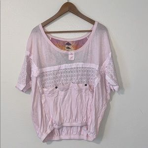 Free People Knit Top Light Pink